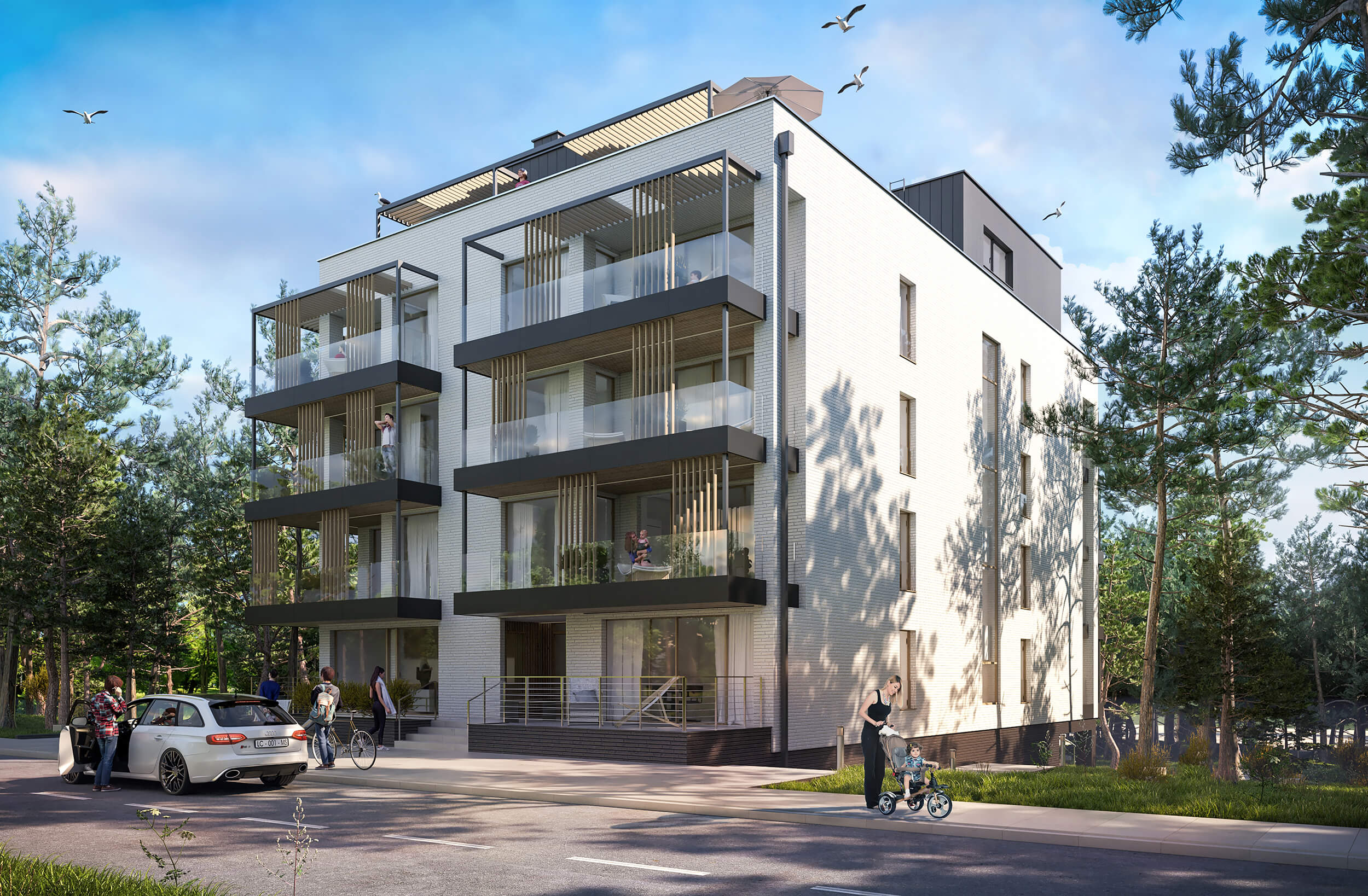 Budynek WAVE HOUSE we Władysławowie